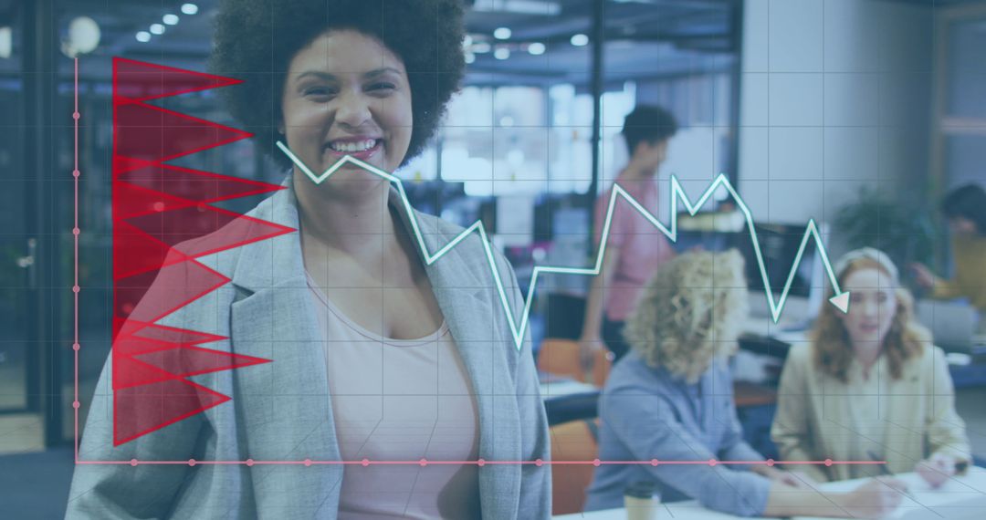 Diverse Business Team Working with Financial Data in Office