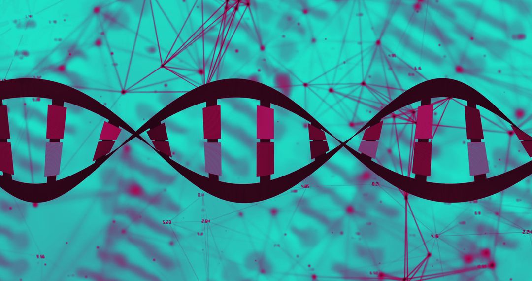 Digital DNA Strand with Data Connectivity Background