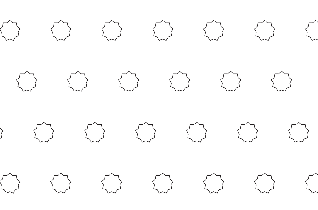 Seamless Black Gear Pattern on Transparent Background