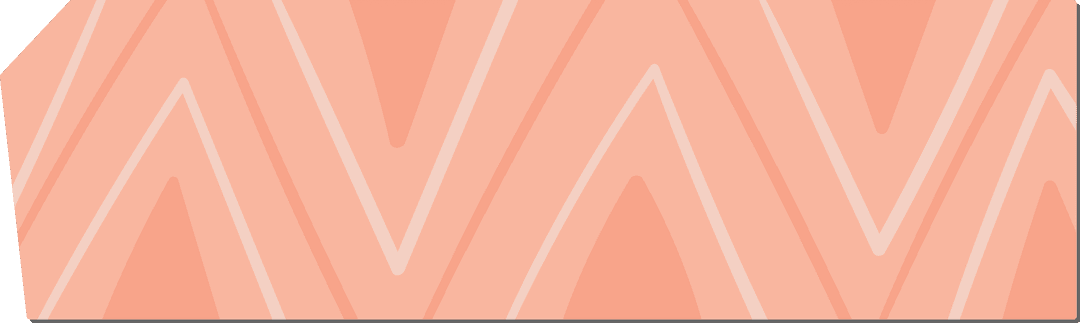 Orange zigzag pattern on transparent background illustration