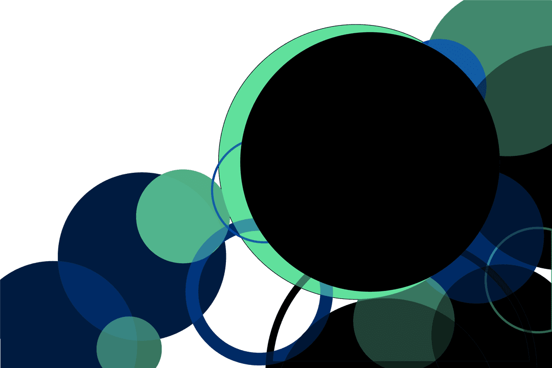 Abstract Transparent Circles Modern Digital Design