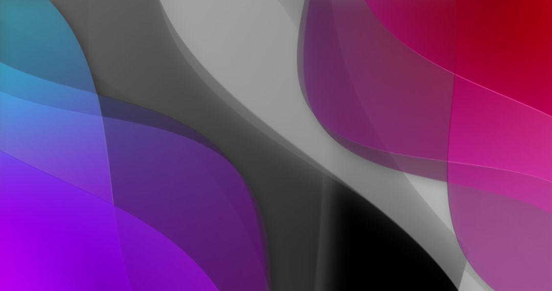 Vibrant Abstract Waveforms on Dark Background