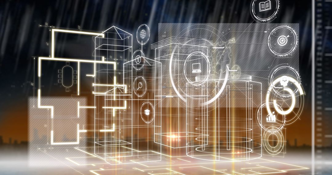 Virtual Data Network with Digital Icons