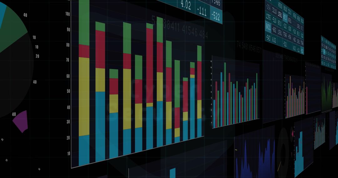 Data Analytics Charts on Digital Interface