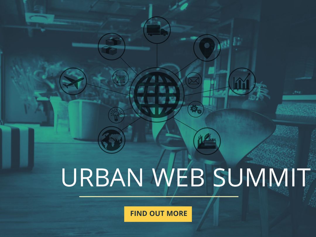 Urban Web Summit Featuring Digital Connectivity Icons