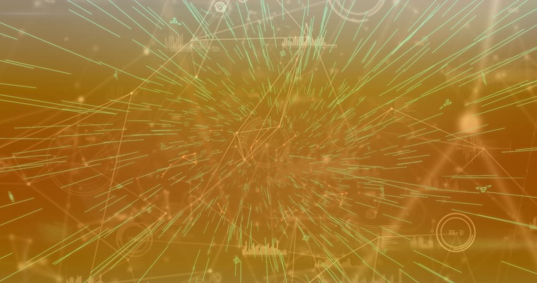 Digital Network and Data Processing in Abstract Background