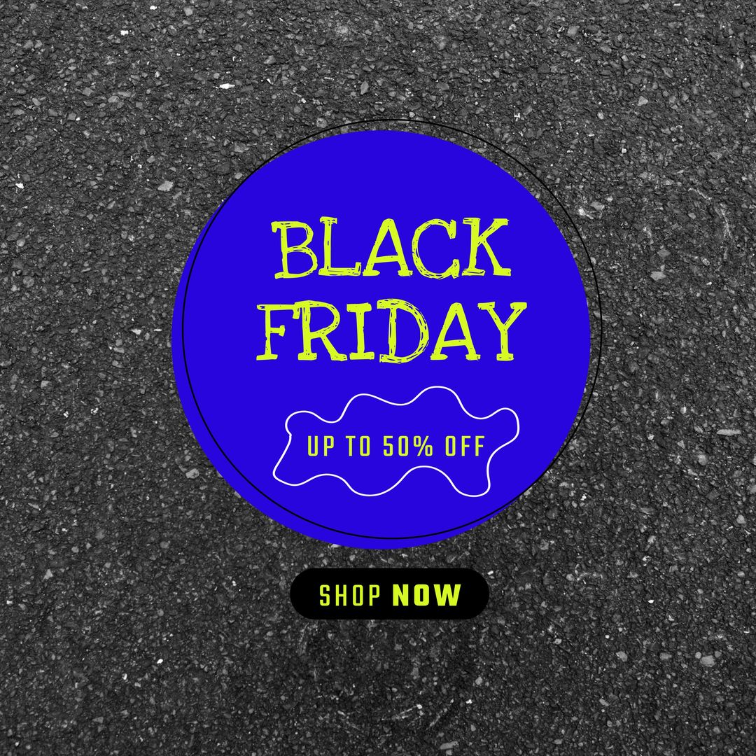 Composition of black friday up to 50 percent off shop now text on grey background - Download Free Stock Templates Pikwizard.com