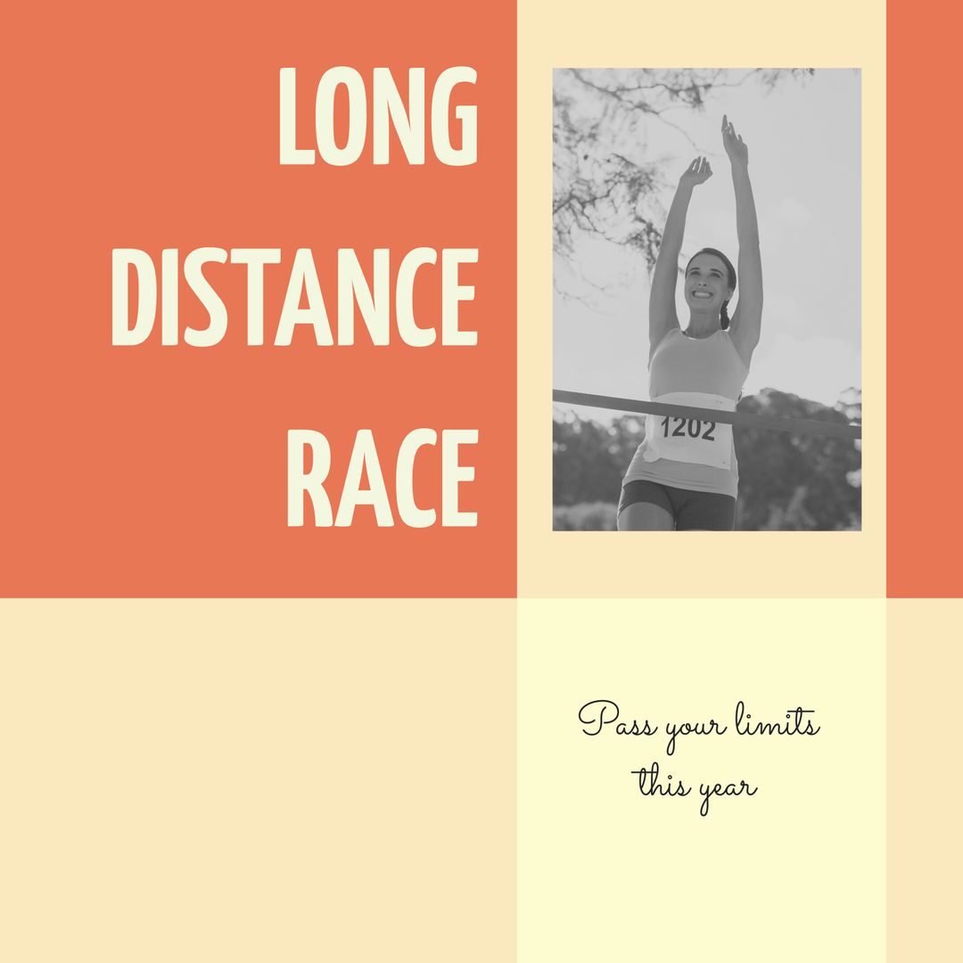 Motivational Poster for Long Distance Running Enthusiasts