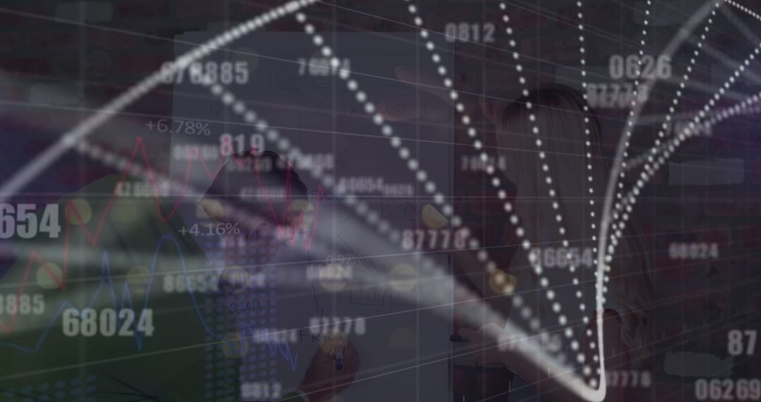 Businesspeople Analyzing Financial Data with Graphs and Numbers - Free Images, Stock Photos and Pictures on Pikwizard.com