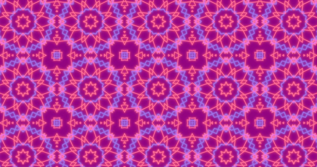 Seamless Neon Geometric Pattern with Vibrant Colors