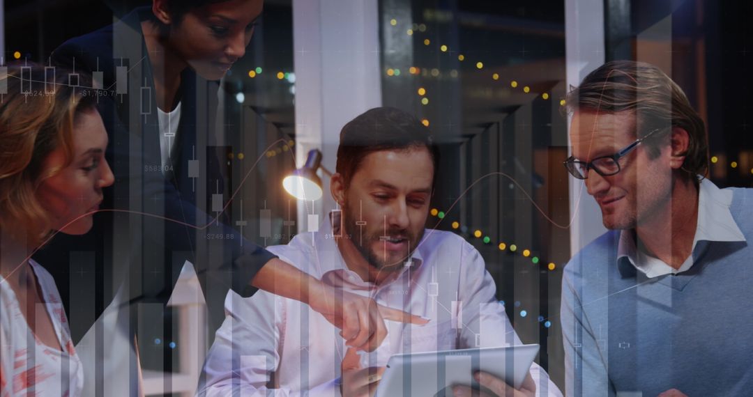 Business Team Discussing Data Visualization Concepts