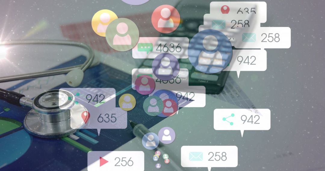 Digital Healthcare and Social Media Integration Concept