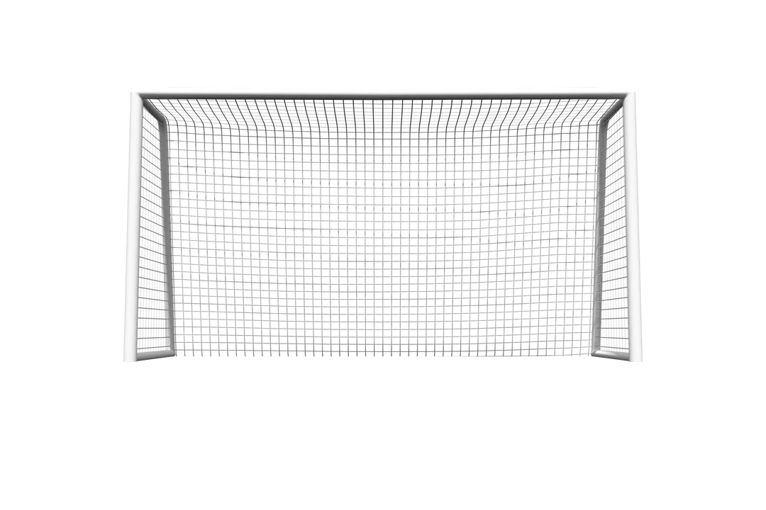 Soccer Goal Post on Transparent Background for Sports Designs