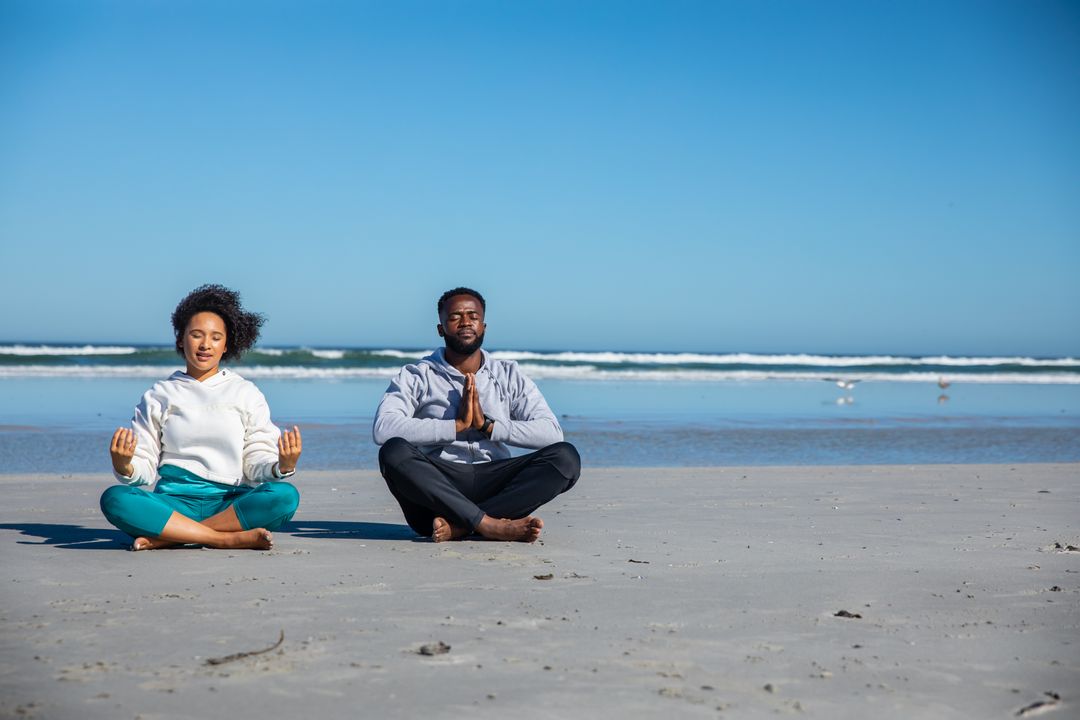 Relaxed Meditation on Beach Serenity and Harmony Blend