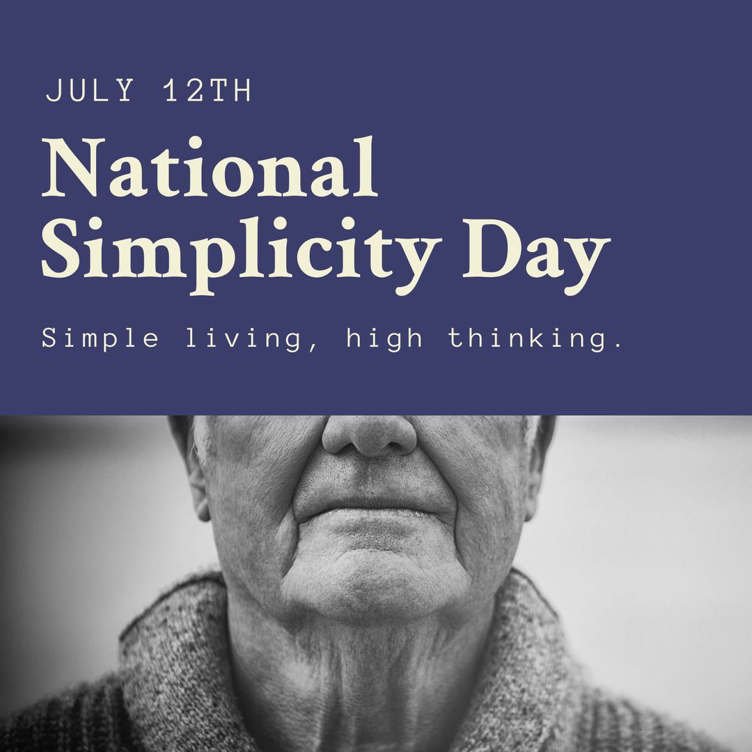National Simplicity Day Celebration Banner Design