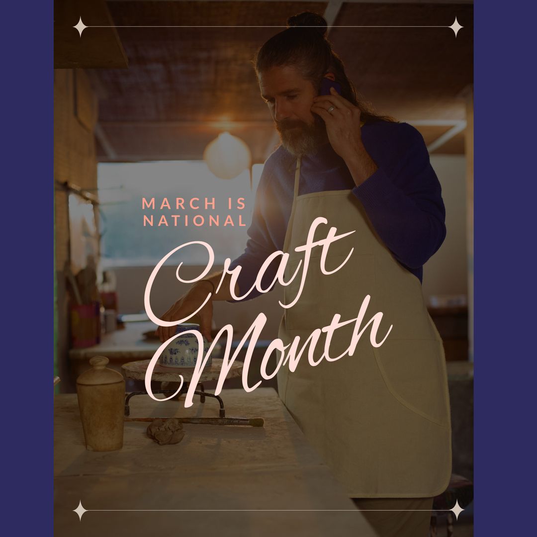 Craftsman Celebrating National Craft Month in Workshop