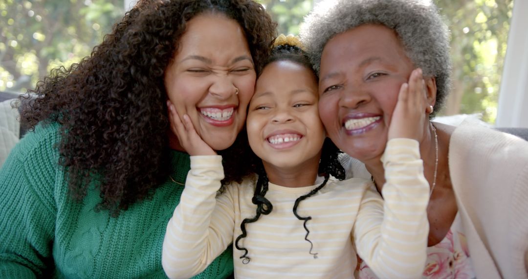 Three Generations of Happy Women Hugging and Smiling - Free Images, Stock Photos and Pictures on Pikwizard.com