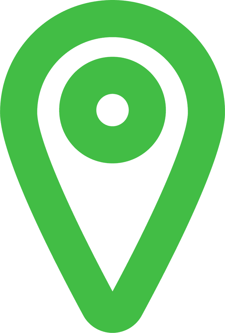 Green Destination Pin Icon Transparent Background