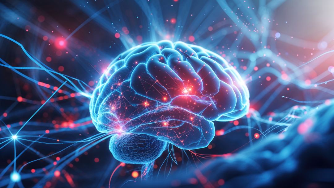 Futuristic Neural Network Brain with Synaptic Connections