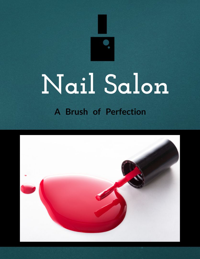 Elegant Nail Salon Promotion with Vibrant Red Polishing Strategy - Download Free Stock Images Pikwizard.com
