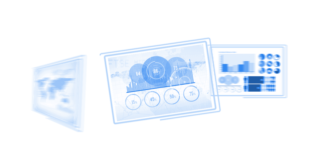 Transparent Digital Interface Display Concept Vector Illustration