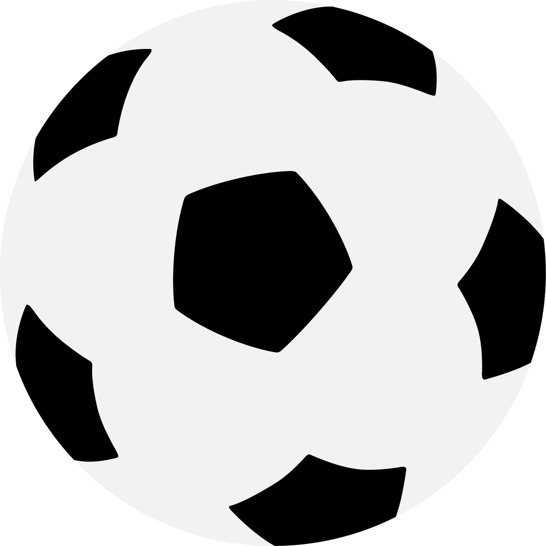 Floating Soccer Ball Vector with Transparent Panels Design