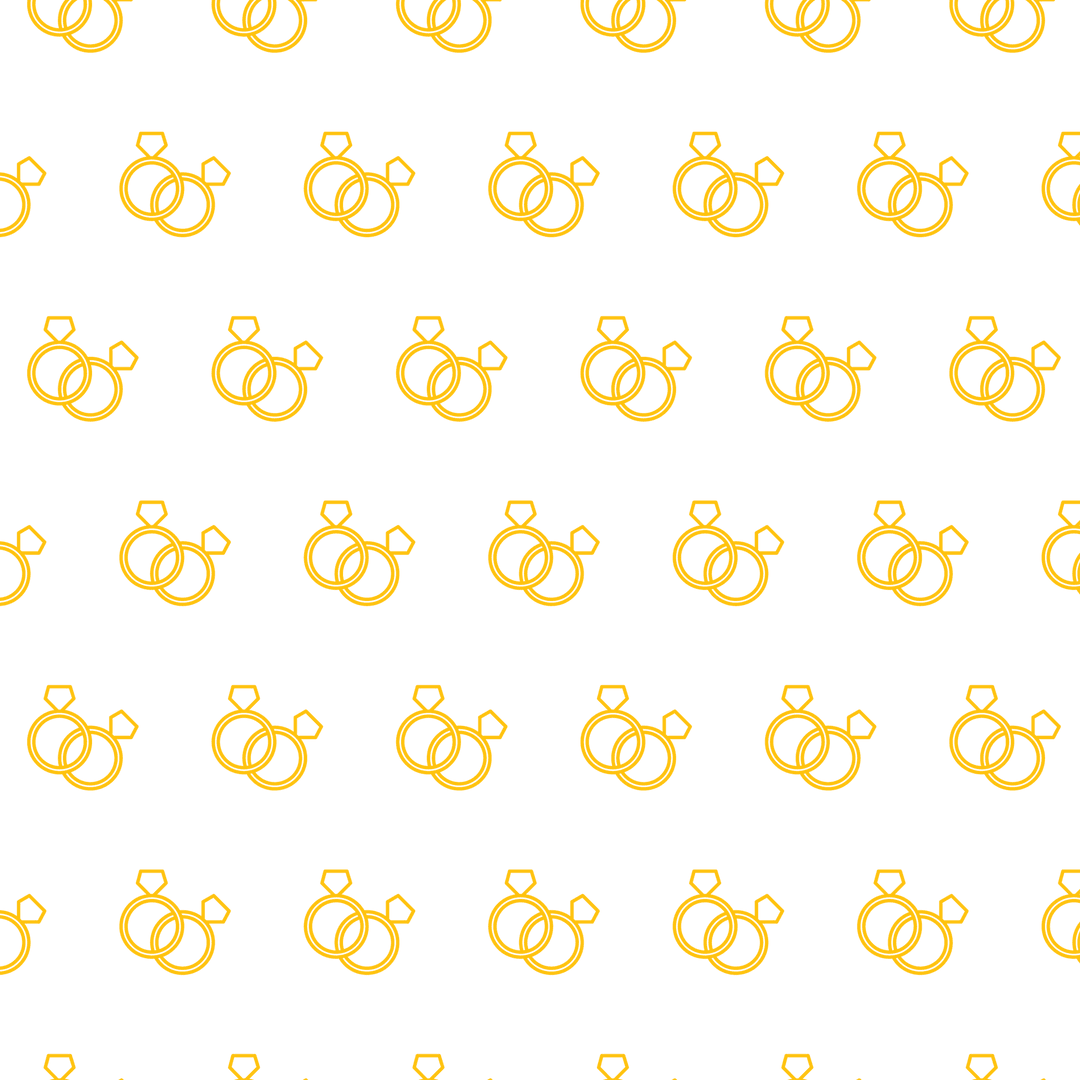 Yellow patterns on transparent background for digital design