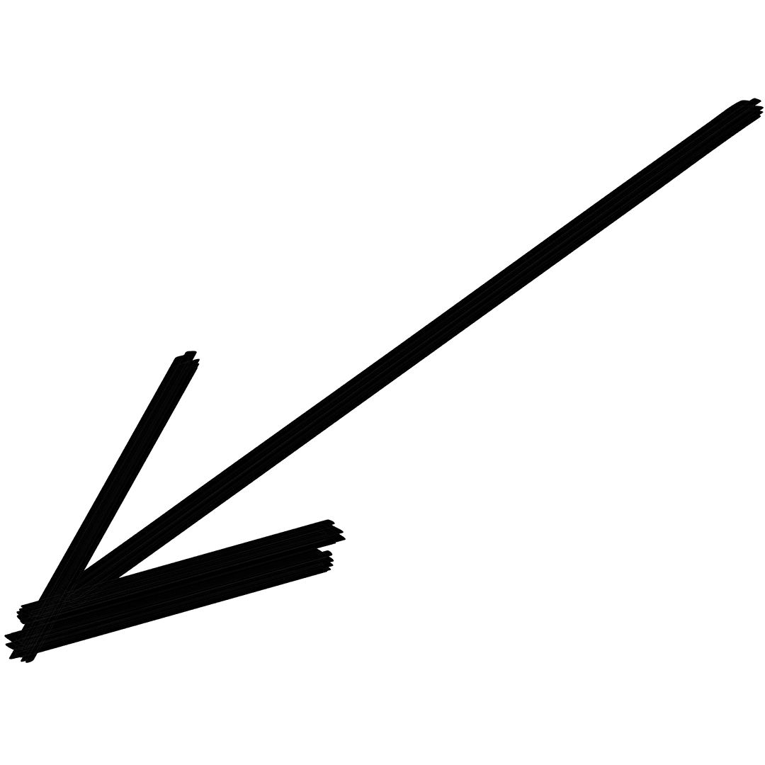 Black Arrow Symbol on Transparent Background Vector Illustration