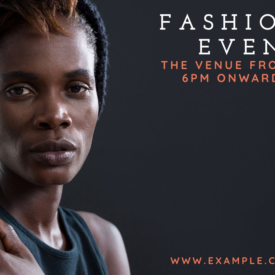 Sophisticated Model Promoting Upscale Fashion Event