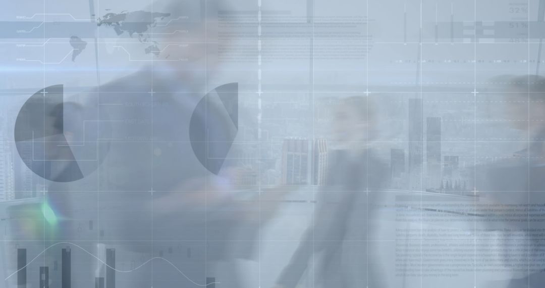 Global Business and Finance Digital Interface Concept