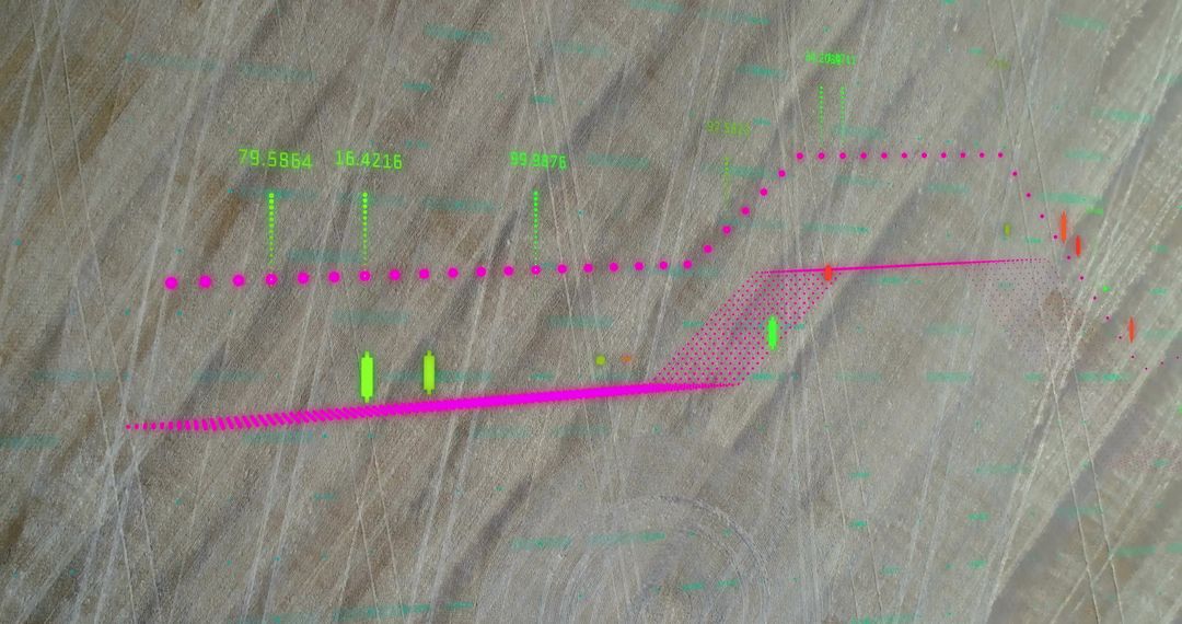 Futuristic Augmented Reality Interface with Navigation Overlay