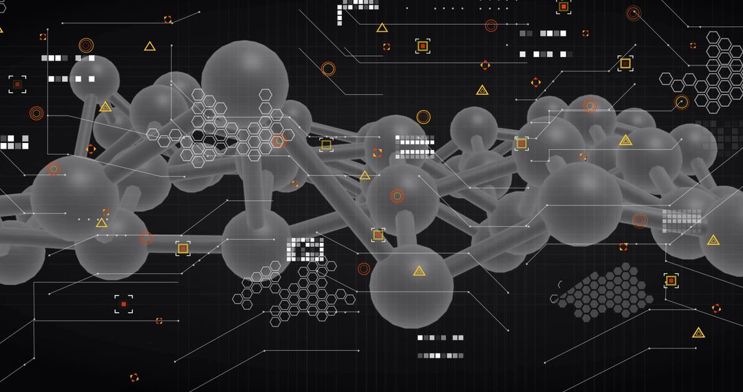 Futuristic DNA Network with Molecular Connections