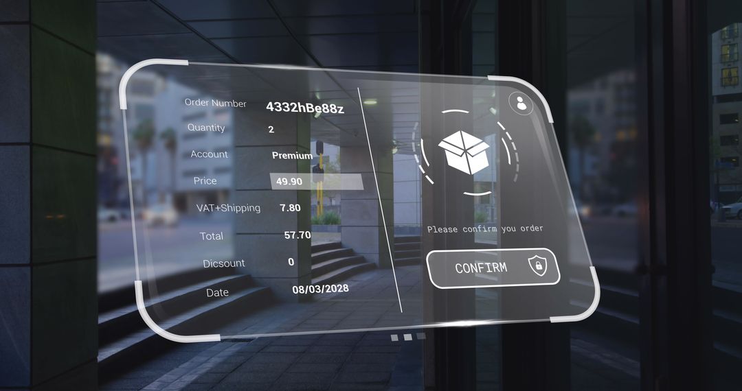 Futuristic Digital Interface for Global Delivery Concepts