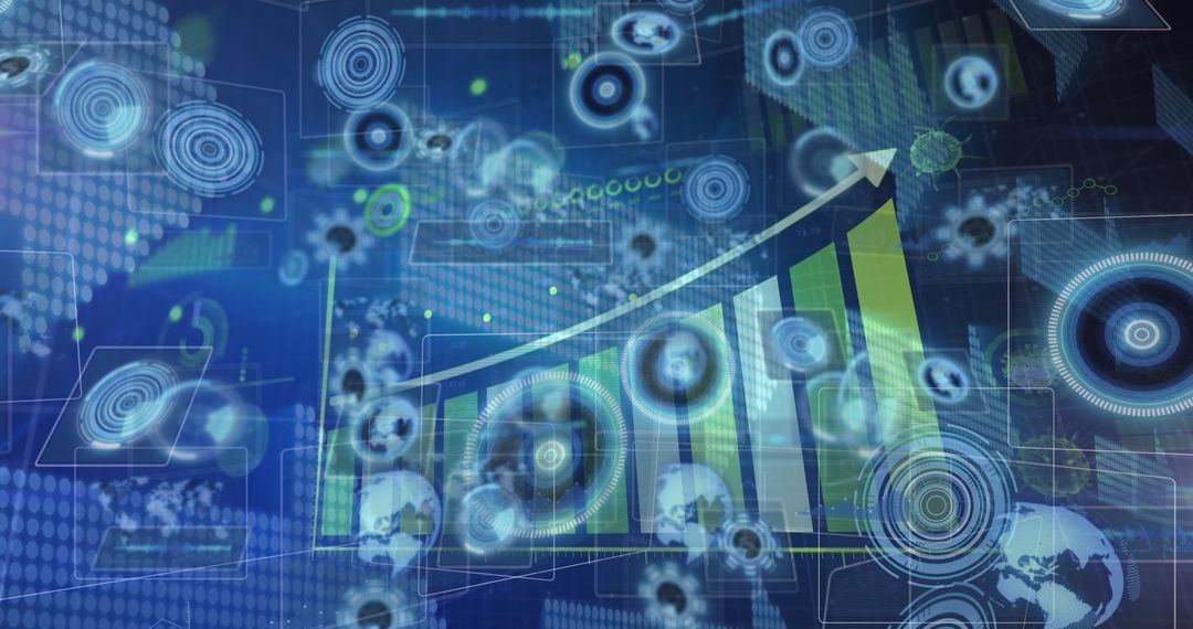 Futuristic Digital Growth Blueprint with Global Connectivity