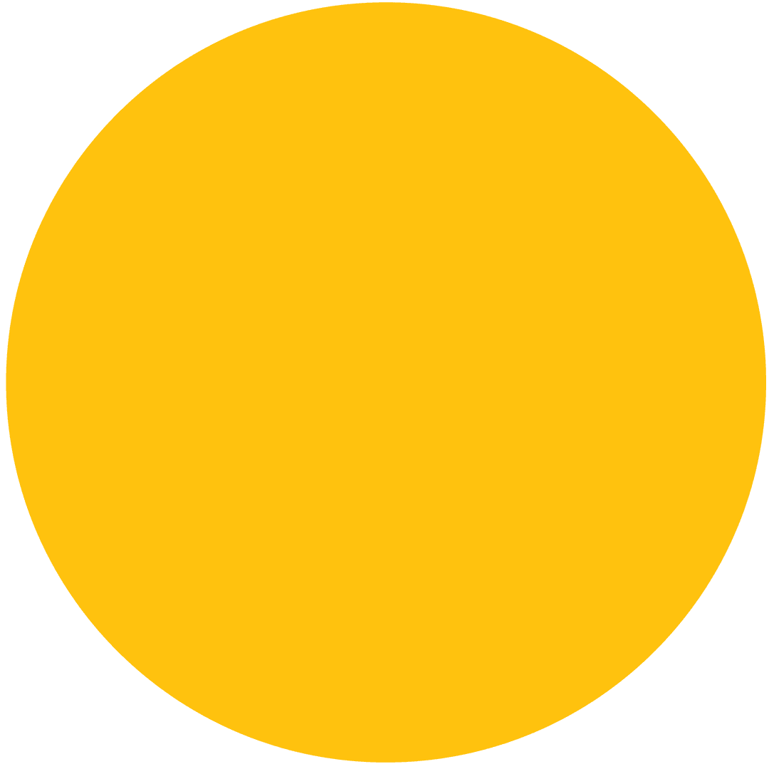 Yellow Circle with Transparent Background for Graphics Use