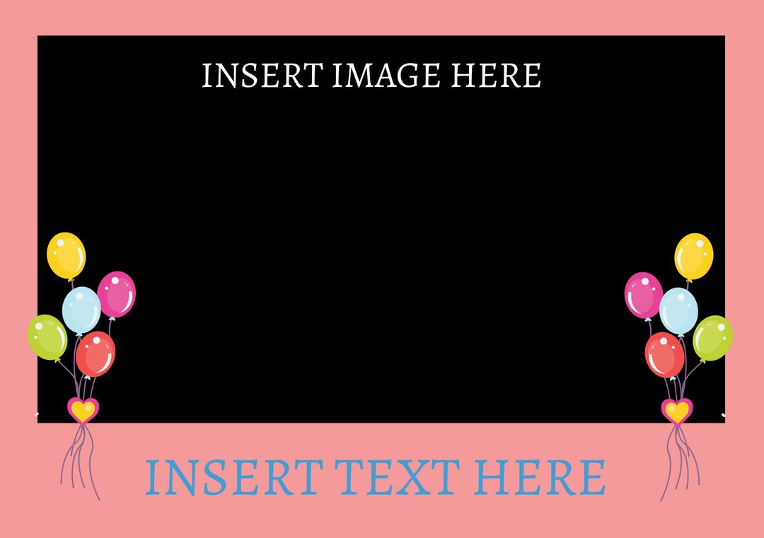 Festive Balloons Celebration Invitation Template