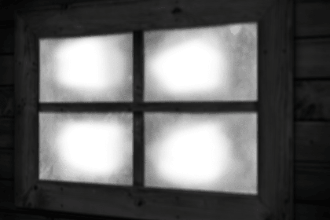 Window with Frosted Glass on Transparent Background PNG Illustration