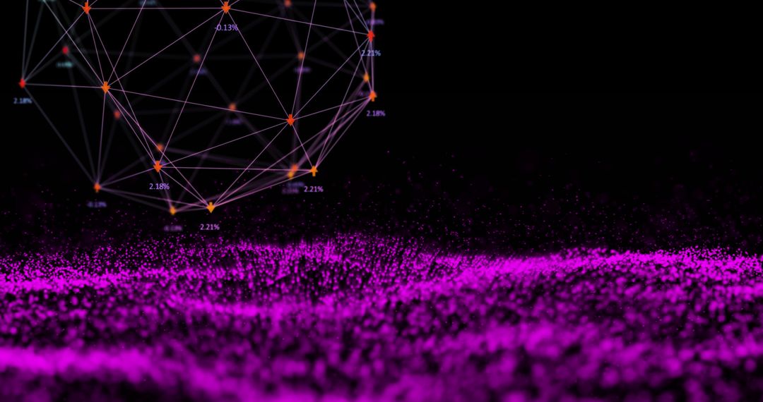Digital Connection Network with Abstract Pink Particles
