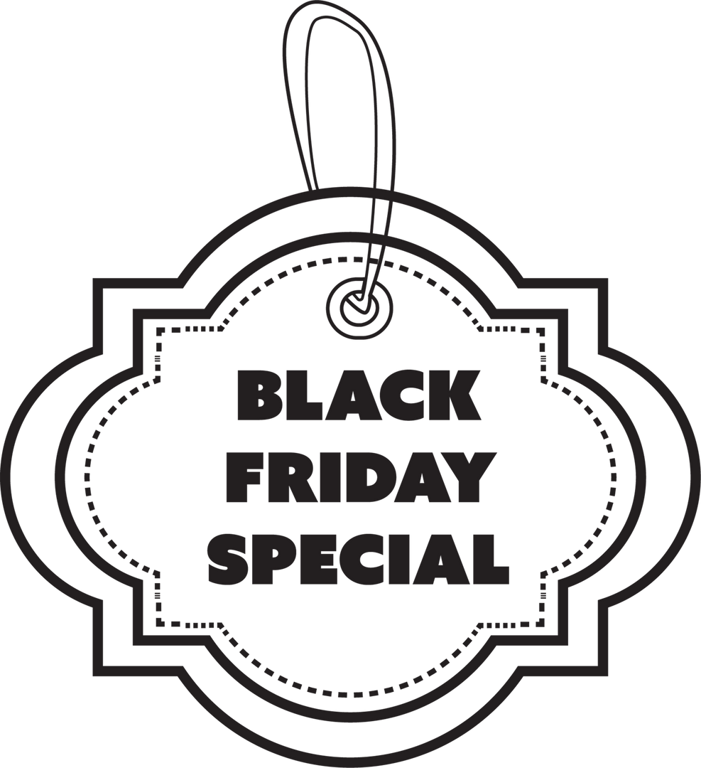 Black Friday Special Label Transparent Background Vector - Download Free Stock Images Pikwizard.com