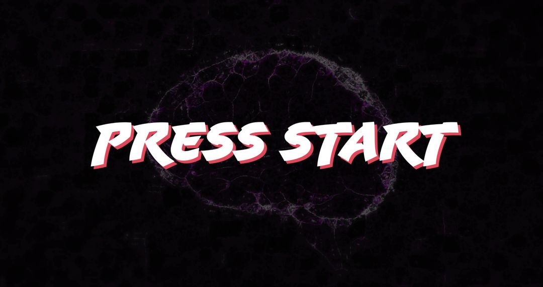 Press Start Digital Network Interface with Abstract Brain Design