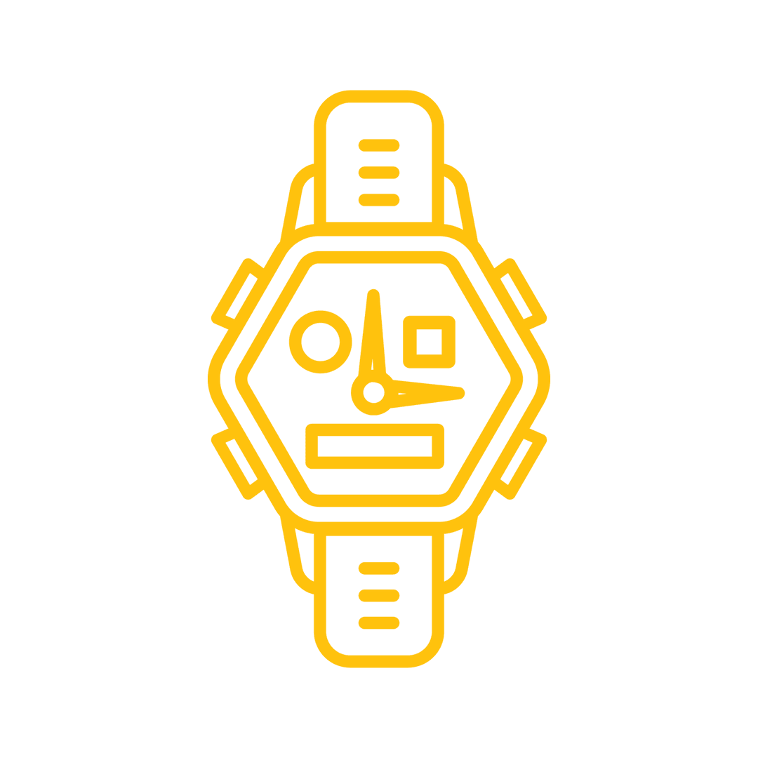 Digital Watch Symbol Illustration on Transparent Background