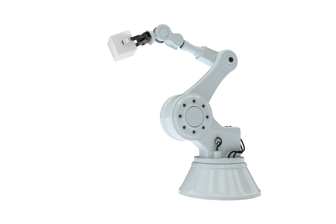 Transparent Robotic Arm Gripping Metallic Cube - Download Free Stock Images Pikwizard.com