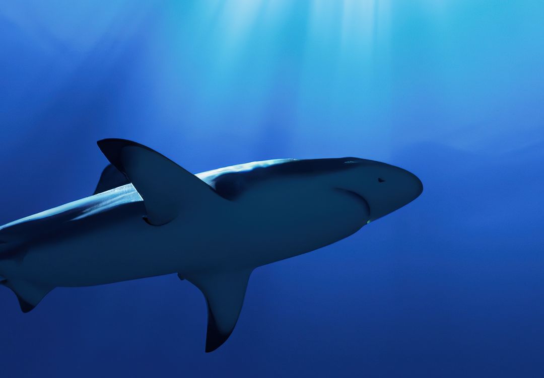 Close up of shark in water created using generative ai technology - Free Images, Stock Photos and Pictures on Pikwizard.com