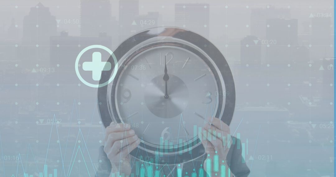 digital time management technology with data visualization - Free Images, Stock Photos and Pictures on Pikwizard.com
