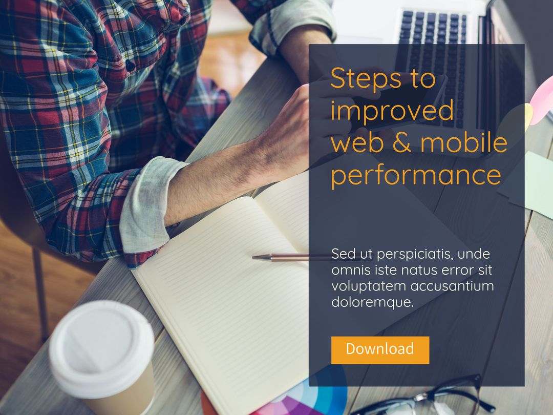 Enhancing Web and Mobile Performance Efficiency Template - Download Free Stock Images Pikwizard.com