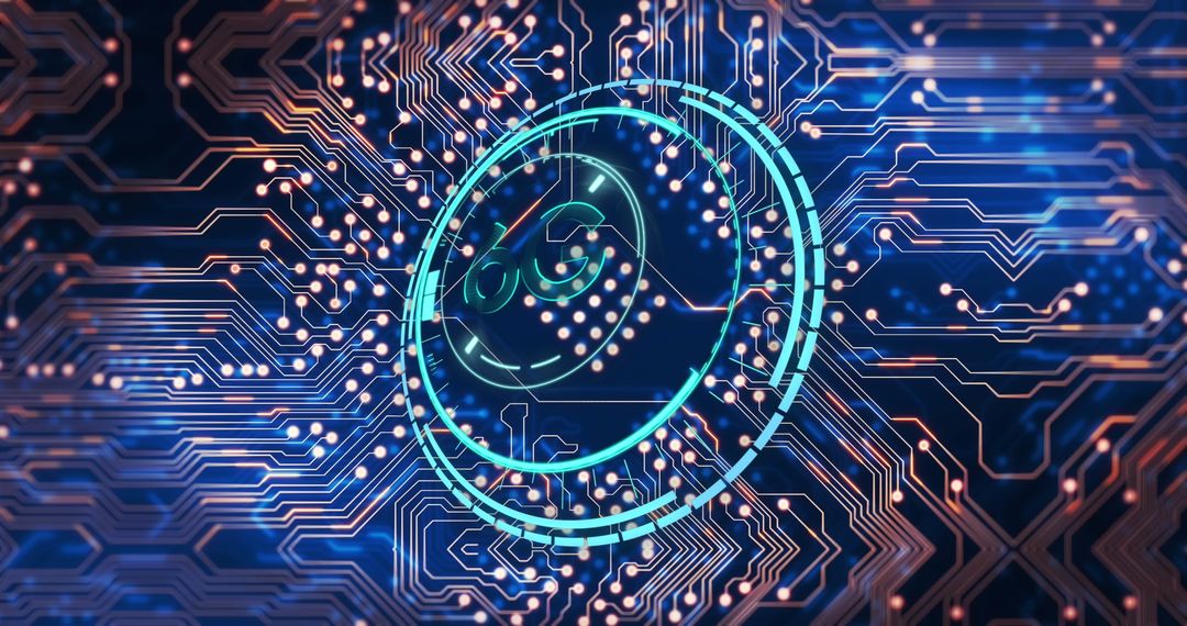 6G Technology Concept with Network Connectivity