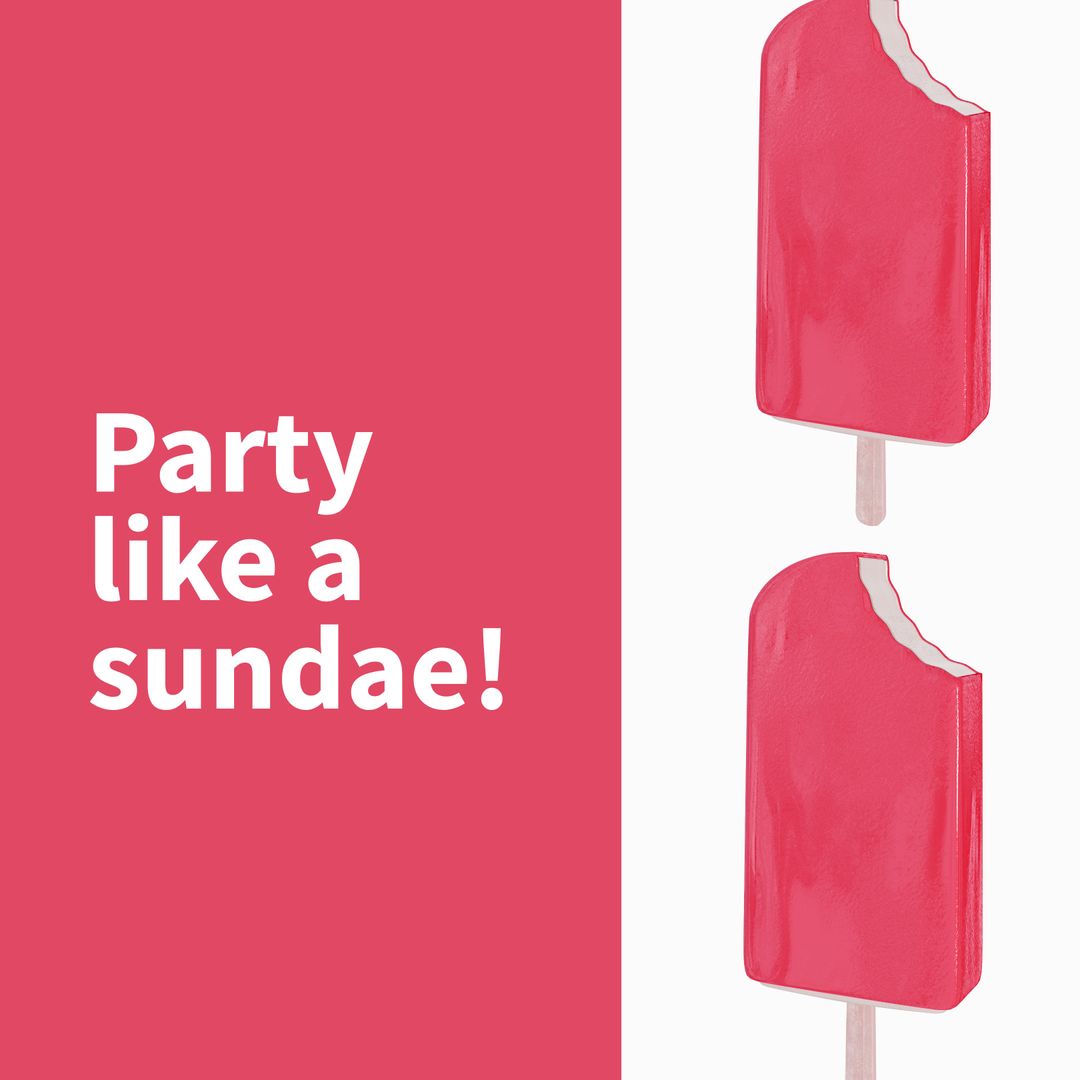 Cheerful Ice Cream Lollipops Holiday Message