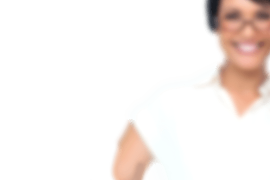 Defocused Smiling Businesswoman Transparent Background