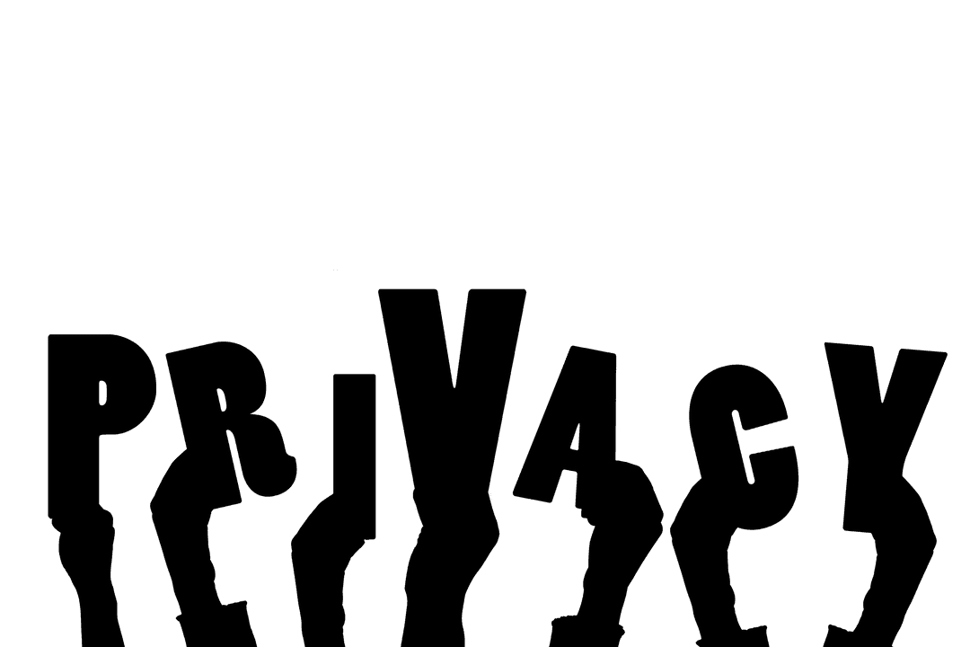 Transparent Privacy Concept with Hands Illustration