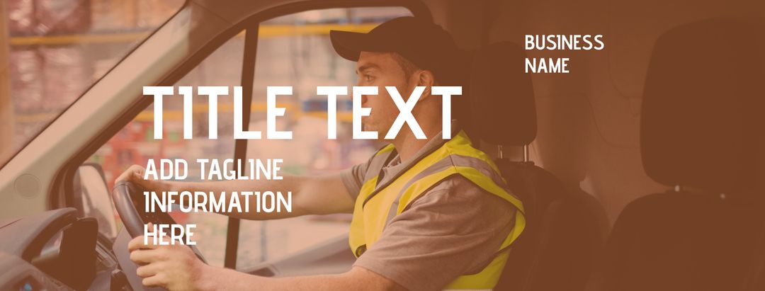 Professional Driver Exuding Reliability in Logistics Vehicle